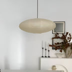 Japandi Paper Pendant Light With Xuan Paper Shade