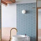 Minimalist Frosted Glass Wall Light LED Light With Iron Base