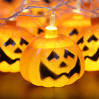 Halloween Pumpkin Fairy Lights LED String Lights with Jack O Lantern Shades Festive Indoor Lights for Party | Bedroom and Window Decoration
