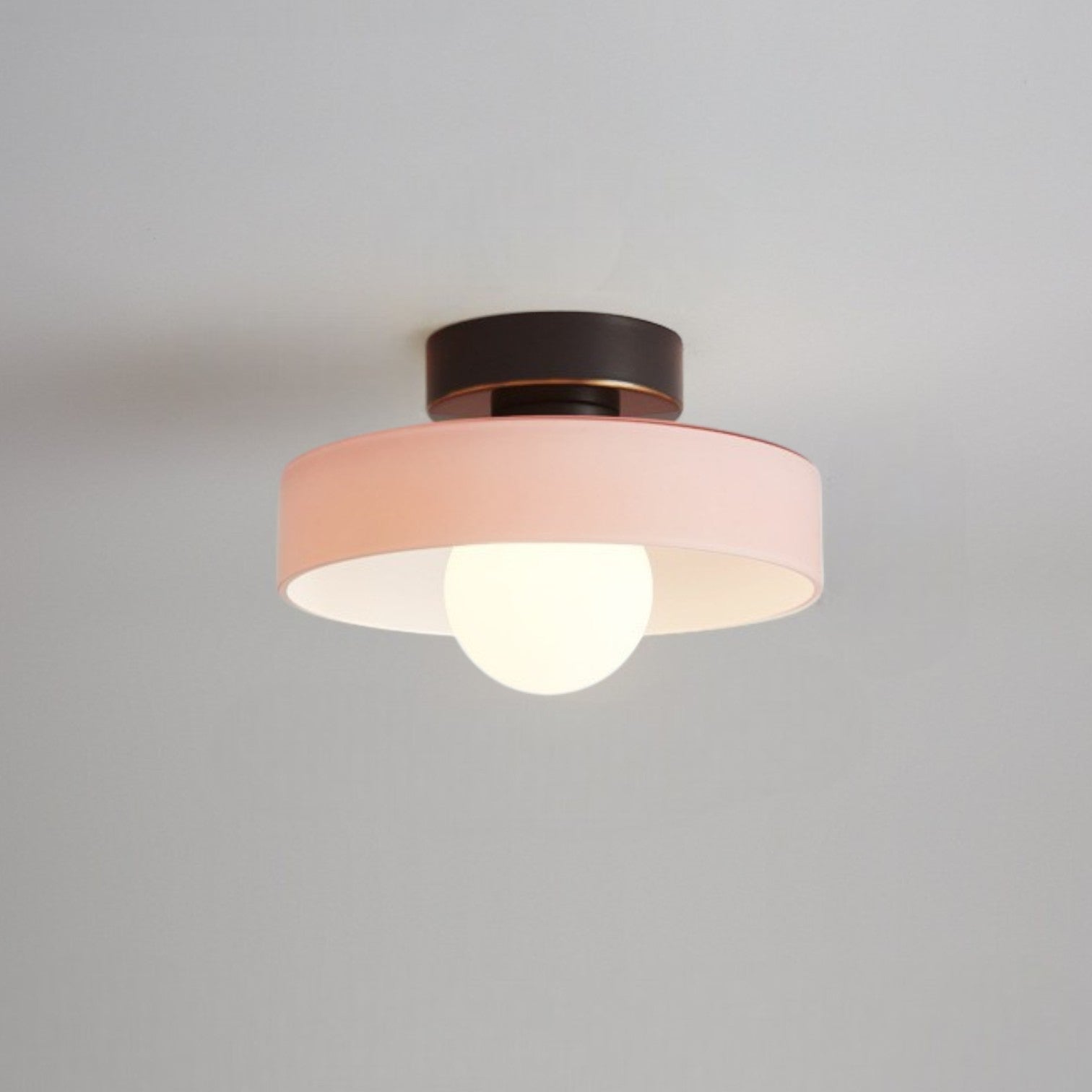 Bauhaus Glass LED Ceiling Light With Dome Diffuser