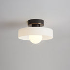 Bauhaus Glass LED Ceiling Light With Dome Diffuser
