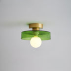 Bauhaus Glass LED Ceiling Light With Dome Diffuser