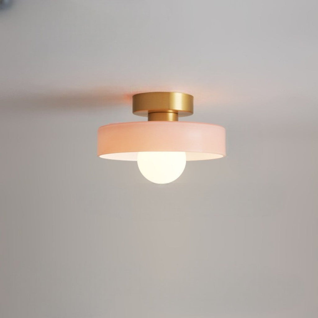 Bauhaus Glass LED Ceiling Light With Dome Diffuser