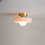 Bauhaus Glass LED Ceiling Light With Dome Diffuser