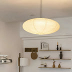 Japandi Paper Pendant Light With Xuan Paper Shade