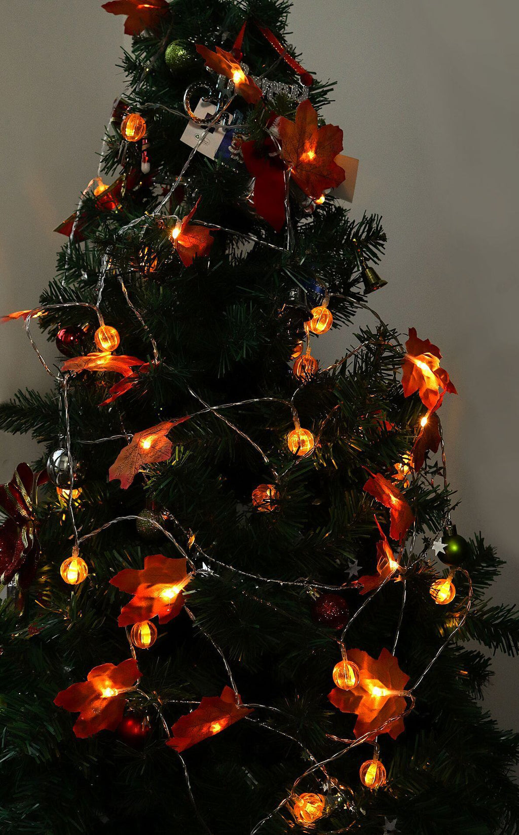 Maple Leaf String Lights LED Autumn Fairy Lights Battery Operated Garland Lights for Halloween | Harvest | Mantelpiece and Party Decoration