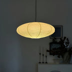 Japandi Paper Pendant Light With Xuan Paper Shade