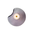 Nordic Curved Glass Wall Light LED Light With Sculpted Glass Shade