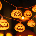 Halloween Pumpkin Fairy Lights LED String Lights with Jack O Lantern Shades Festive Indoor Lights for Party | Bedroom and Window Decoration