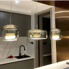Retro Trio pendant lights LED Light With Hand-Blown Glass Shades
