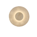 Acrylic Travertine Round Wall Light With Halo Glow Disc
