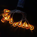 Halloween Pumpkin String Lights LED Jack O Lantern Fairy Lights Translucent Pumpkin Decorative Lights for Garden | Party and Bedroom
