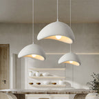 Japandi Cloud Pendant Light With Textured Polystyrene Shade