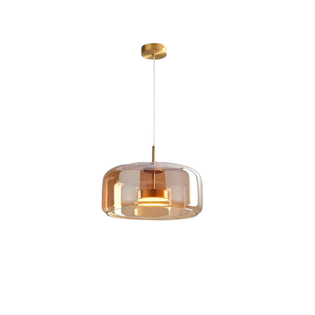 Retro Trio pendant lights LED Light With Hand-Blown Glass Shades