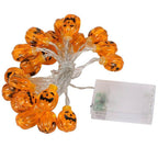 Halloween Pumpkin String Lights LED Jack O Lantern Fairy Lights Translucent Pumpkin Decorative Lights for Garden | Party and Bedroom