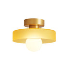 Bauhaus Glass LED Ceiling Light With Dome Diffuser