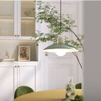 Bauhaus Minimalist Wrought Iron Pendant Light With Dome Shade