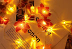Maple Leaf String Lights LED Autumn Fairy Lights Battery Operated Garland Lights for Halloween | Harvest | Mantelpiece and Party Decoration