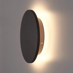 Modern Round Halo LED Wall Light With Backlit Glow