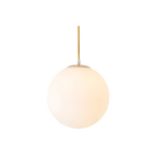 Globe Glass Pendant Light With Adjustable Cord