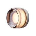 Modern Glass Wall Light With Adjustable LED Glow in Smoky Grey — Ashbury Home & Living