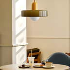 Adjustable Glass Pendant Lights With Opal Globe Shade