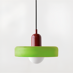 Adjustable Glass Pendant Lights With Opal Globe Shade