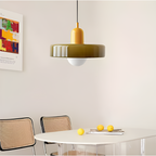 Adjustable Glass Pendant Lights With Opal Globe Shade