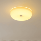 Donut Glass Ceiling Light With Smooth Dome Shade