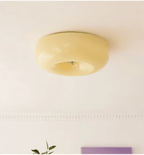 Donut Glass Ceiling Light With Smooth Dome Shade
