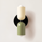 Double-Sided Capsule Wall Light With Round Backplate