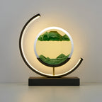 Table Lamp LED Light with Remote Control Moving Sand Art Picture
