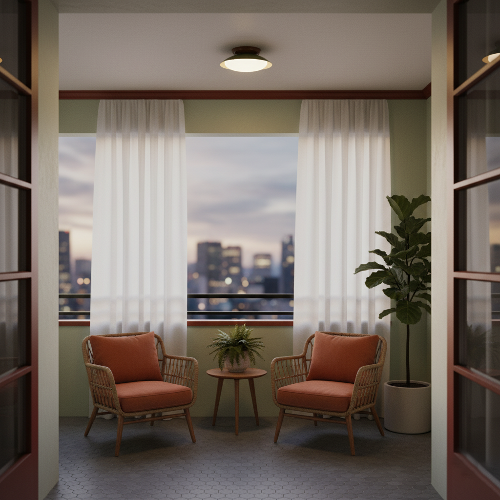 Modern Flush Mount Ceiling Light With Two-Tone Disc Shade