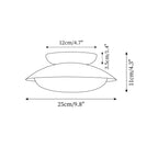 Modern Flush Mount Ceiling Light With Two-Tone Disc Shade