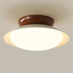 Modern Flush Mount Ceiling Light With Two-Tone Disc Shade