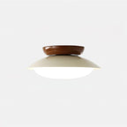 Modern Flush Mount Ceiling Light With Two-Tone Disc Shade