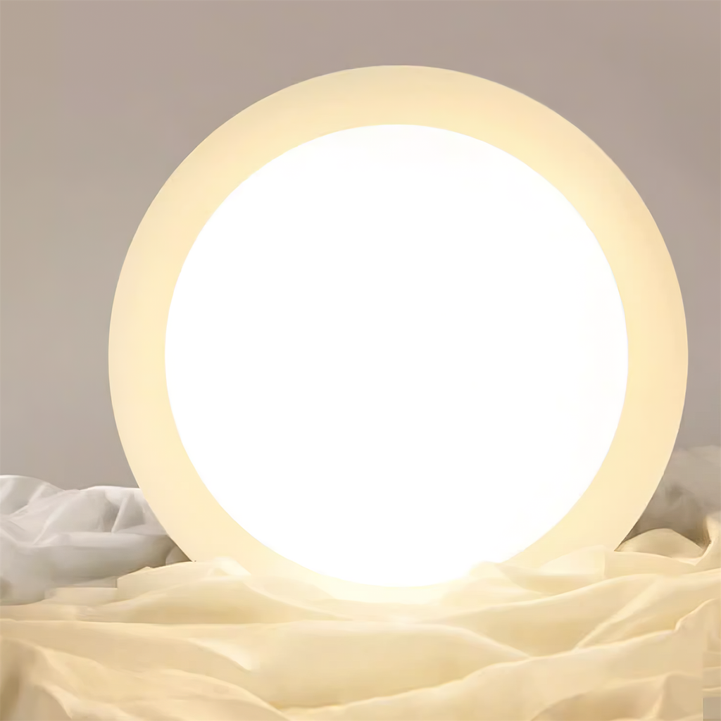 Modern Flush Mount Ceiling Light With Two-Tone Disc Shade