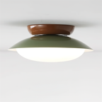 Modern Flush Mount Ceiling Light With Two-Tone Disc Shade