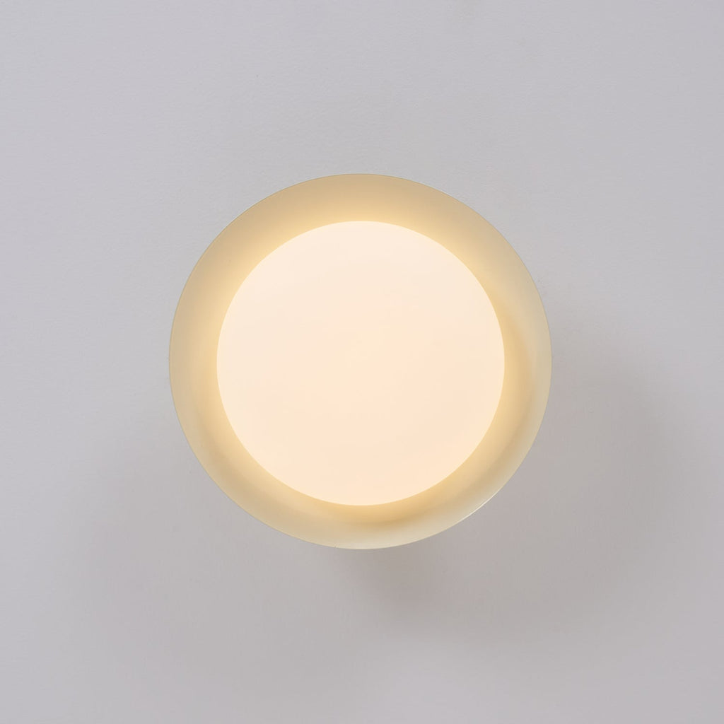 Modern Flush Mount Ceiling Light With Two-Tone Disc Shade