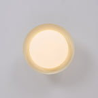 Modern Flush Mount Ceiling Light With Two-Tone Disc Shade