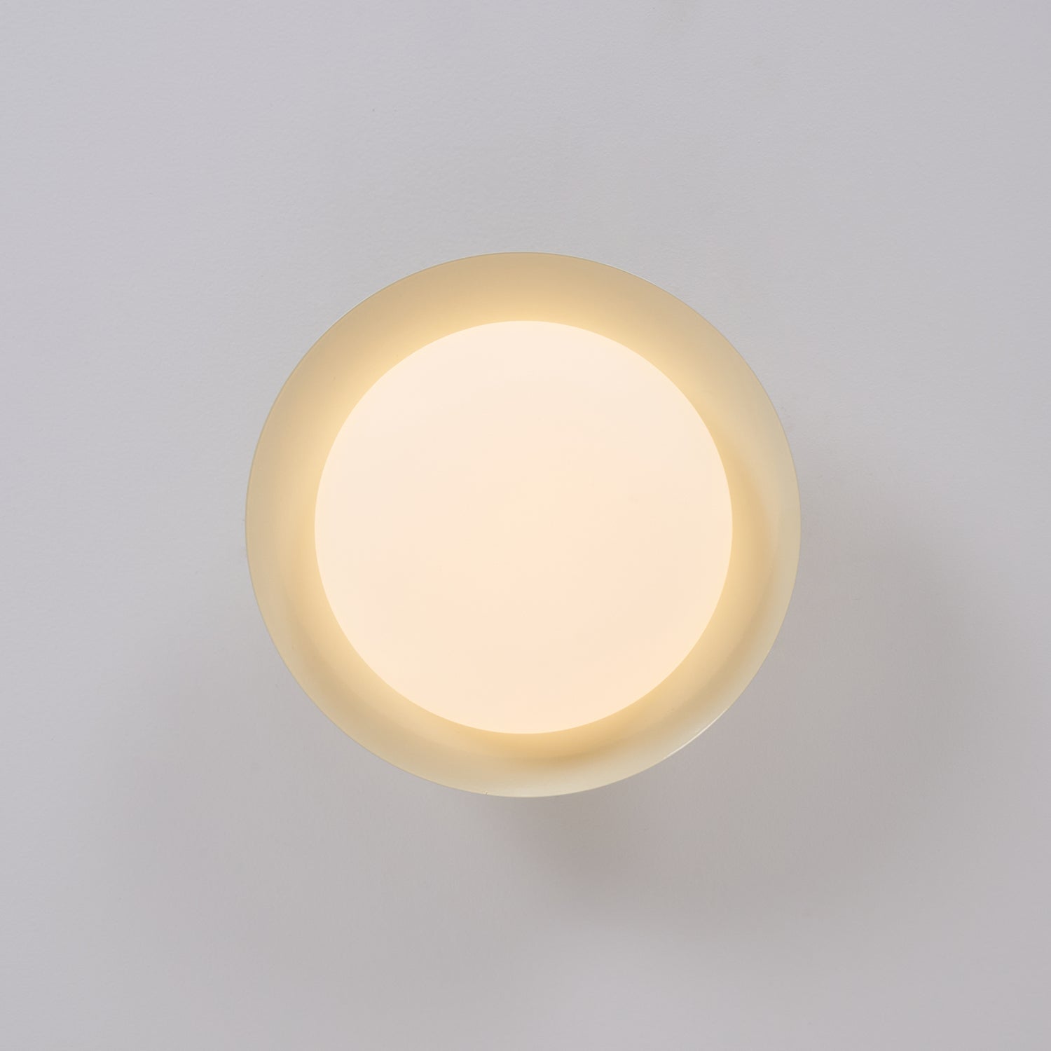 Modern Flush Mount Ceiling Light With Two-Tone Disc Shade