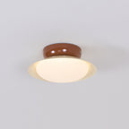 Modern Flush Mount Ceiling Light With Two-Tone Disc Shade