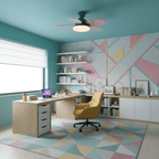 Petal Blade Ceiling Fan With Light Ceiling Light