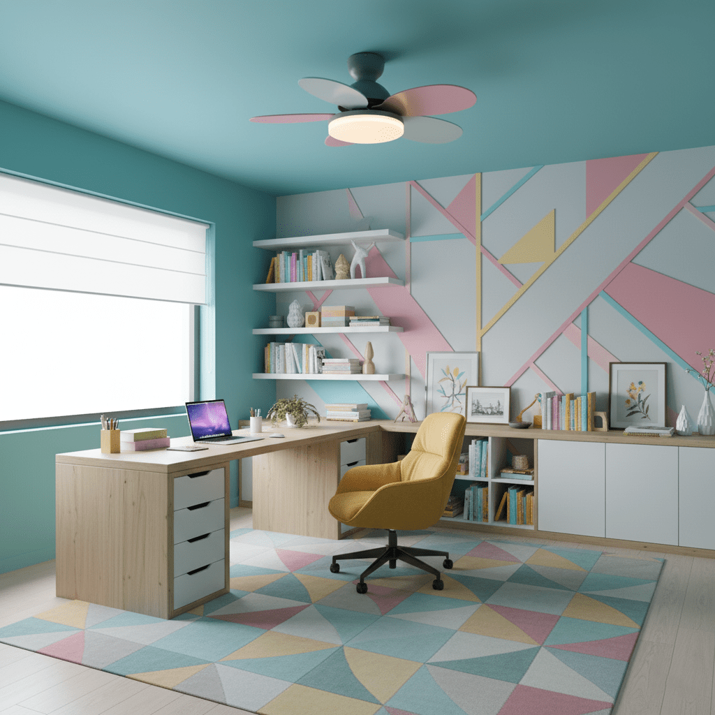 Petal Blade Ceiling Fan With Light Ceiling Light