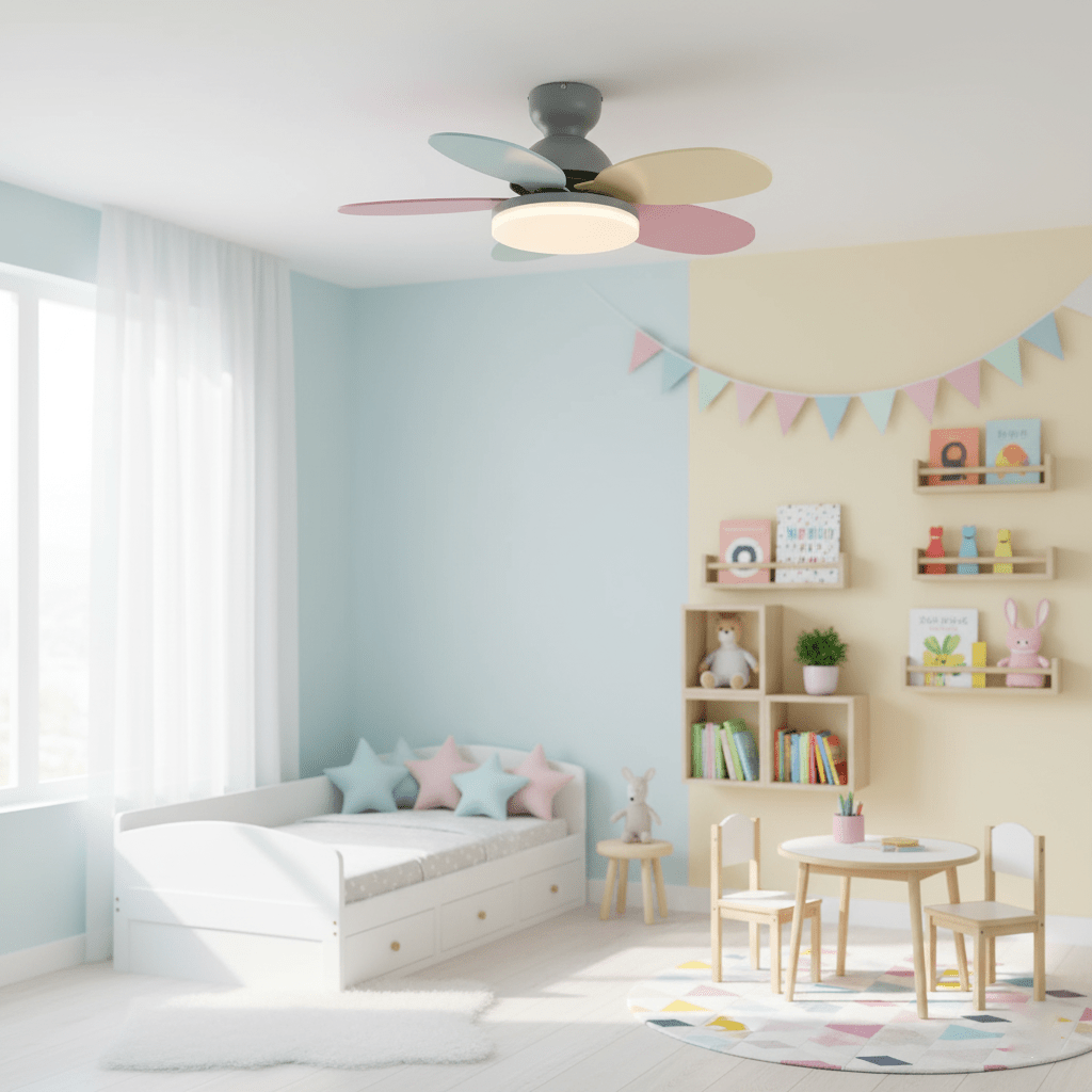 Petal Blade Ceiling Fan With Light Ceiling Light