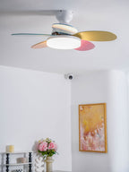 Petal Blade Ceiling Fan With Light Ceiling Light