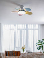 Petal Blade Ceiling Fan With Light Ceiling Light