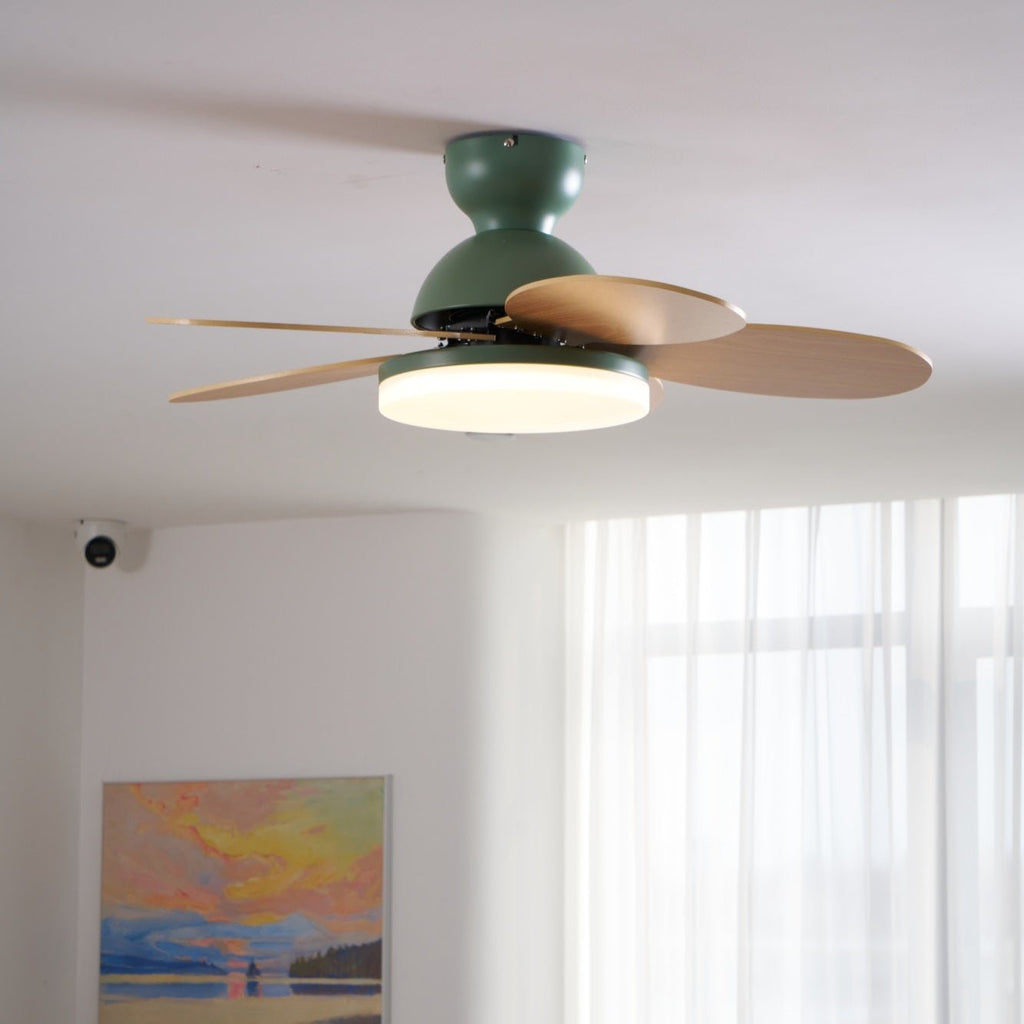 Petal Blade Ceiling Fan With Light Ceiling Light