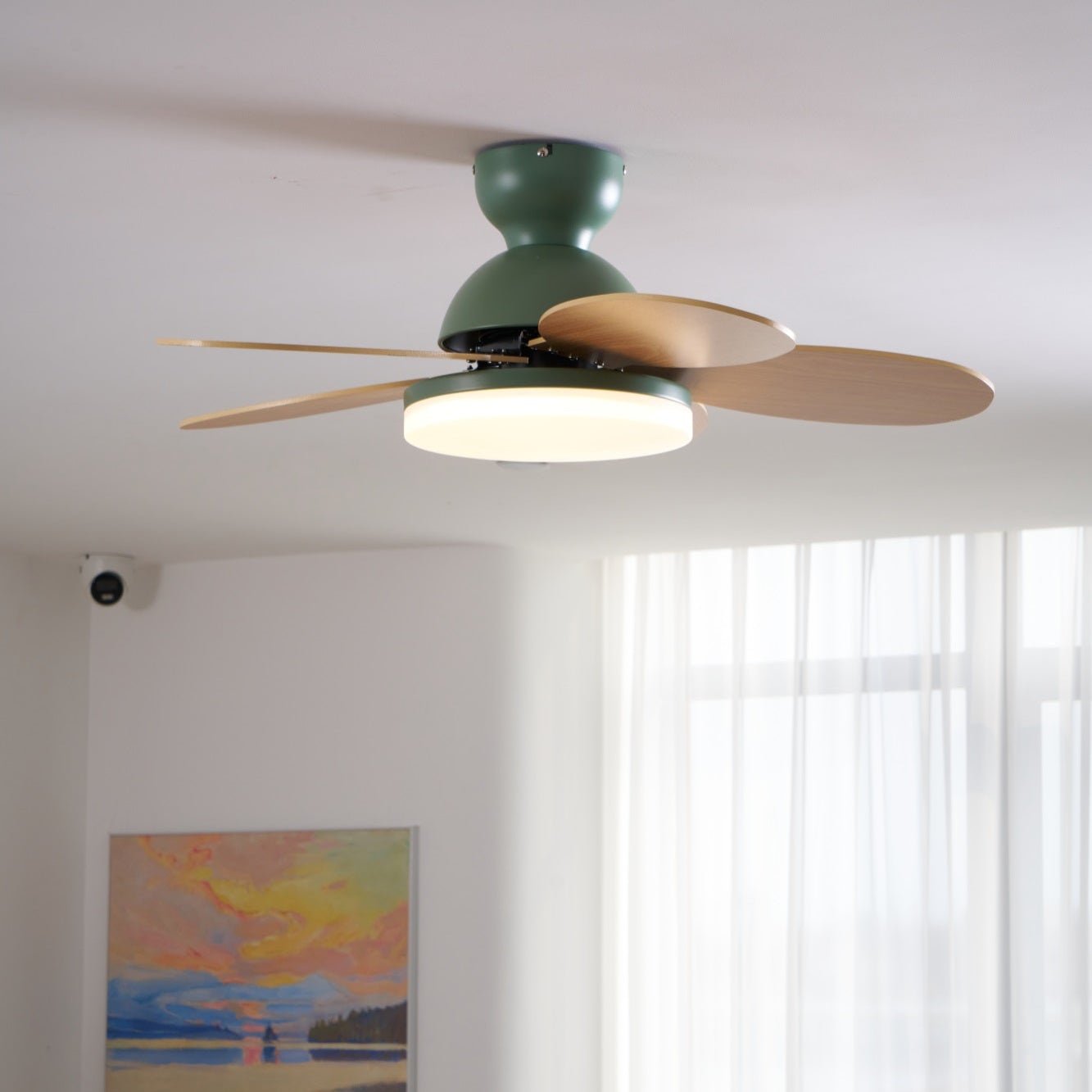 Petal Blade Ceiling Fan With Light Ceiling Light