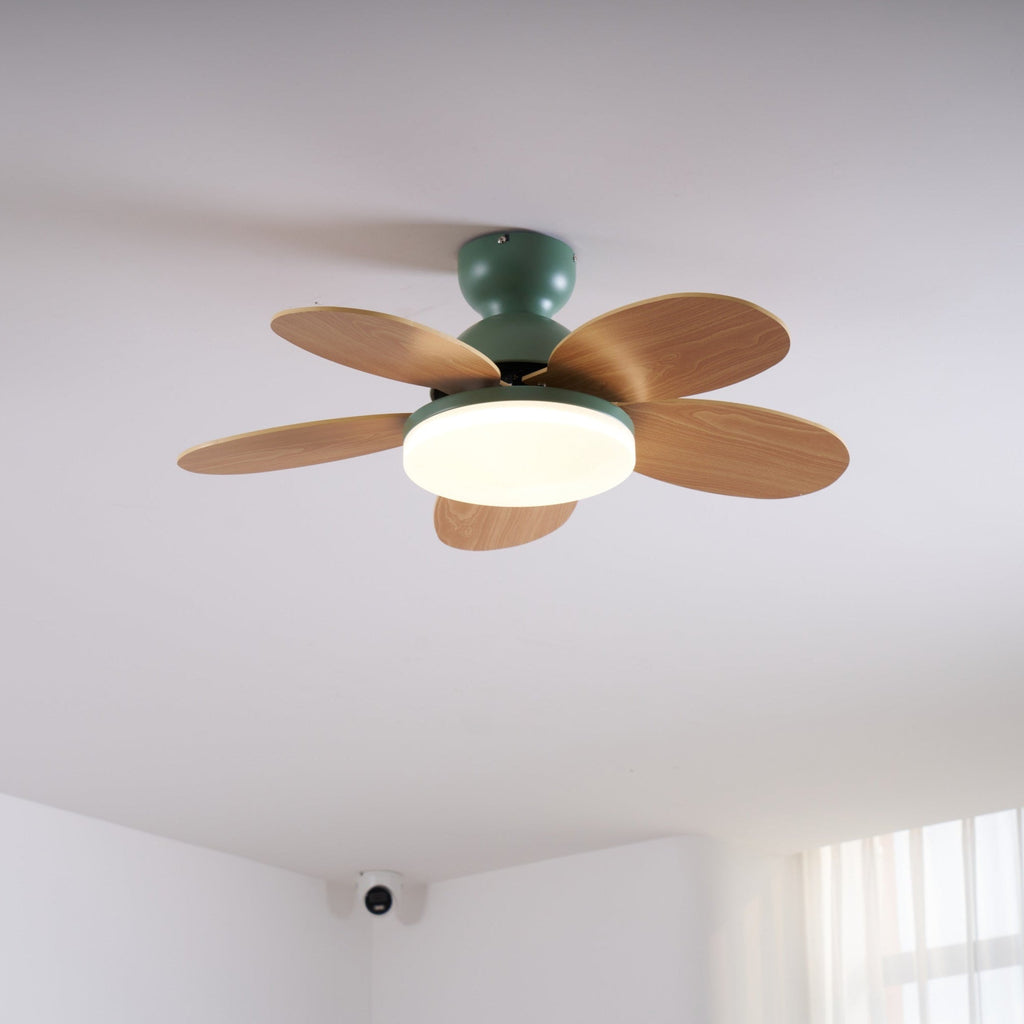 Petal Blade Ceiling Fan With Light Ceiling Light